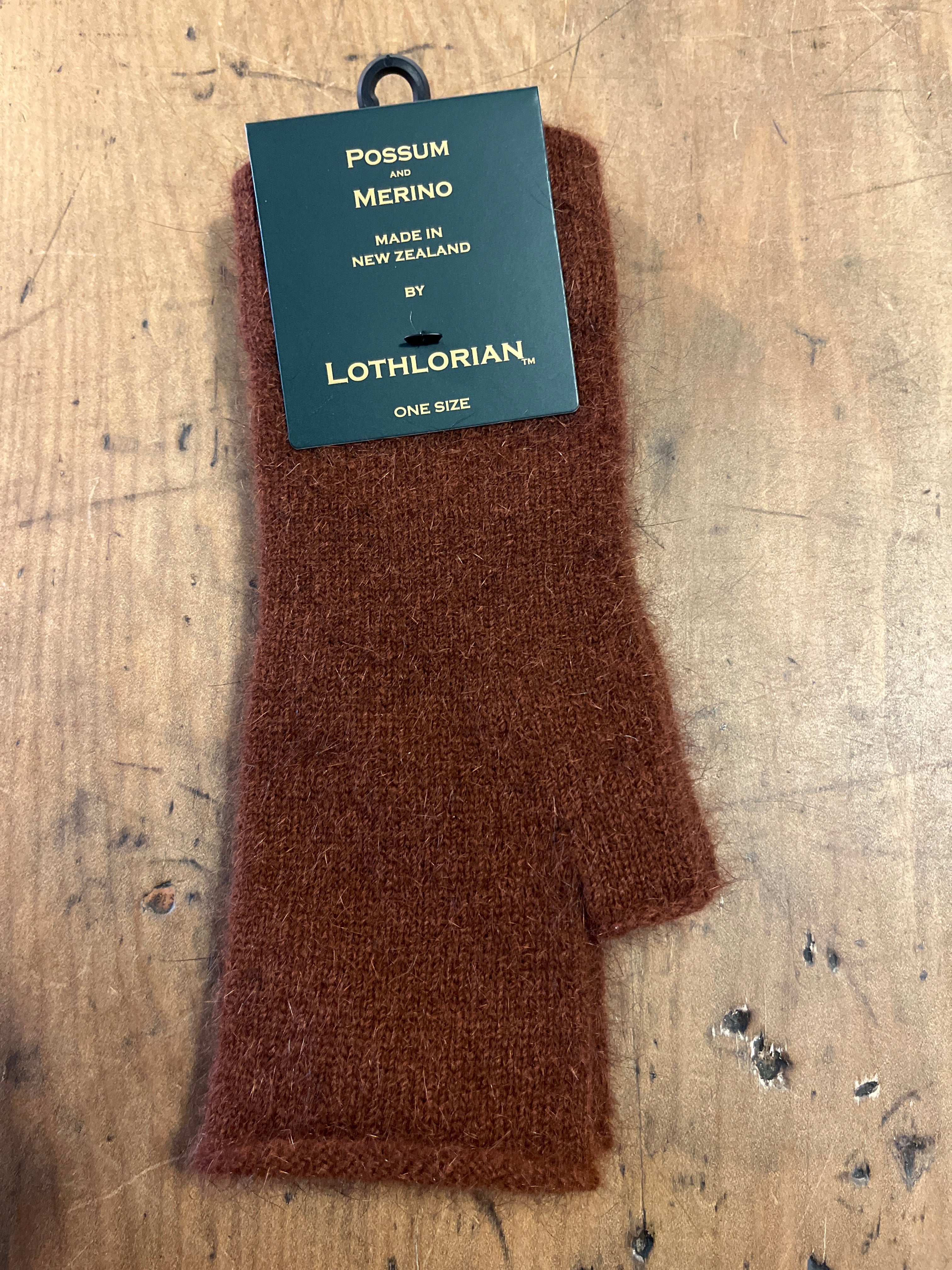 Possum and Merino Fingerless Mitts