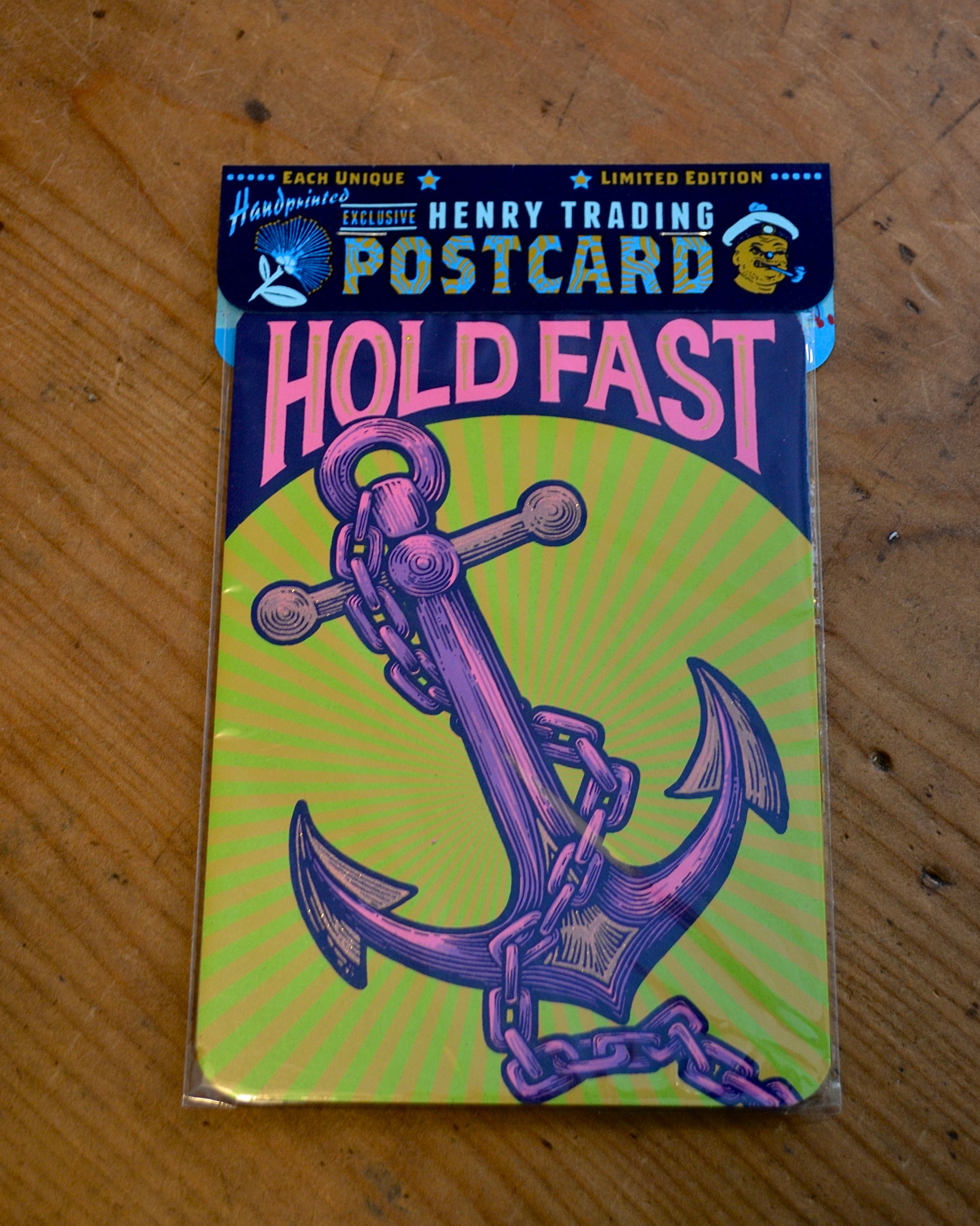 Henry Trading & Safran House Postcard - Hold Fast Anchor