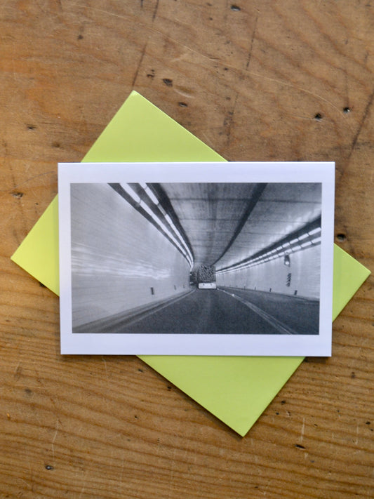 Log Truck in Lyttelton Tunnel Card - Maree Henry