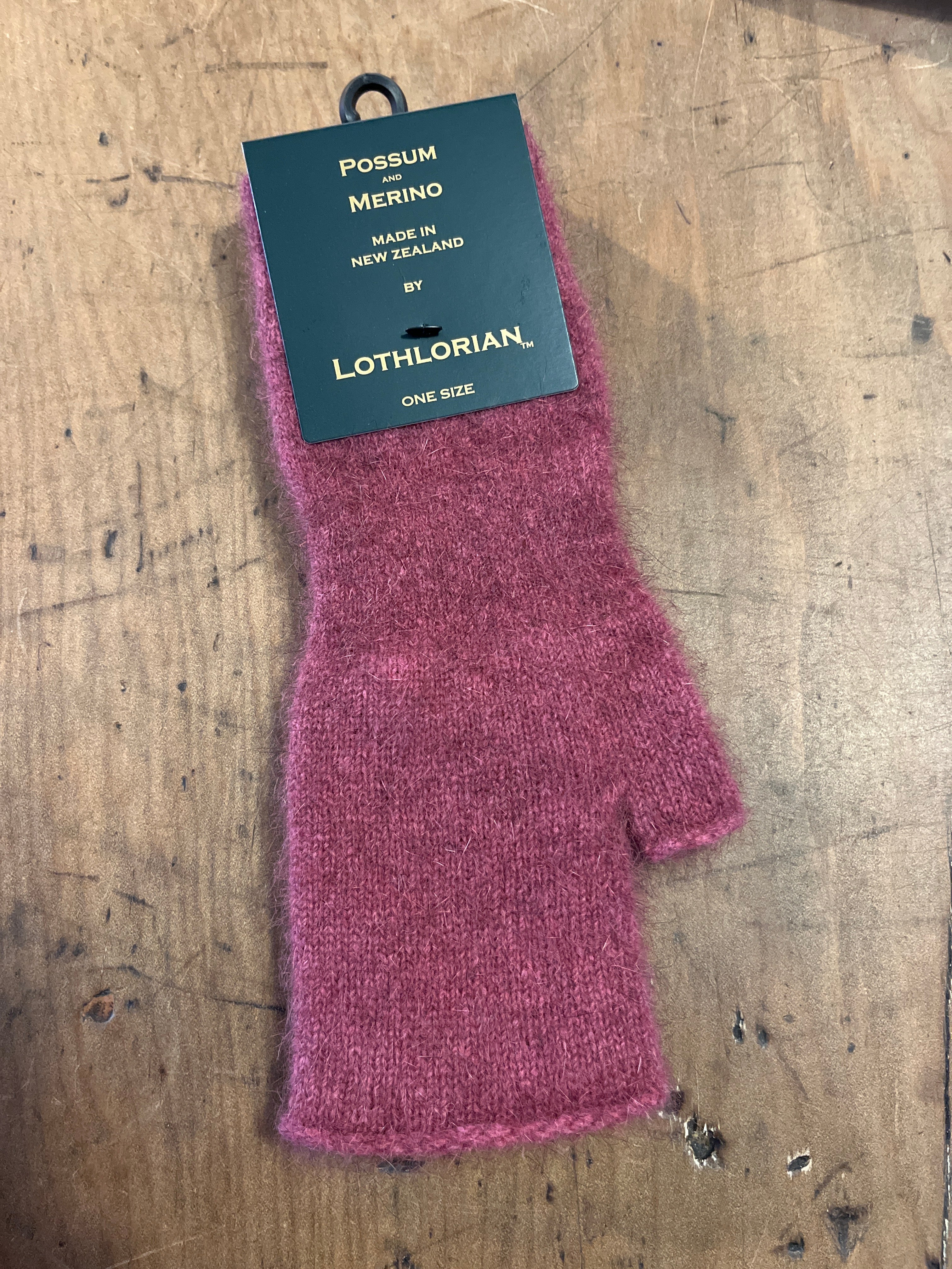 Possum and Merino Fingerless Mitts