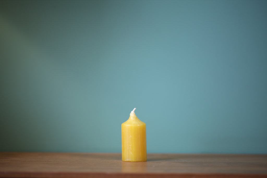 Beeswax Pillar Candle - 38 Diameter 50% beeswax