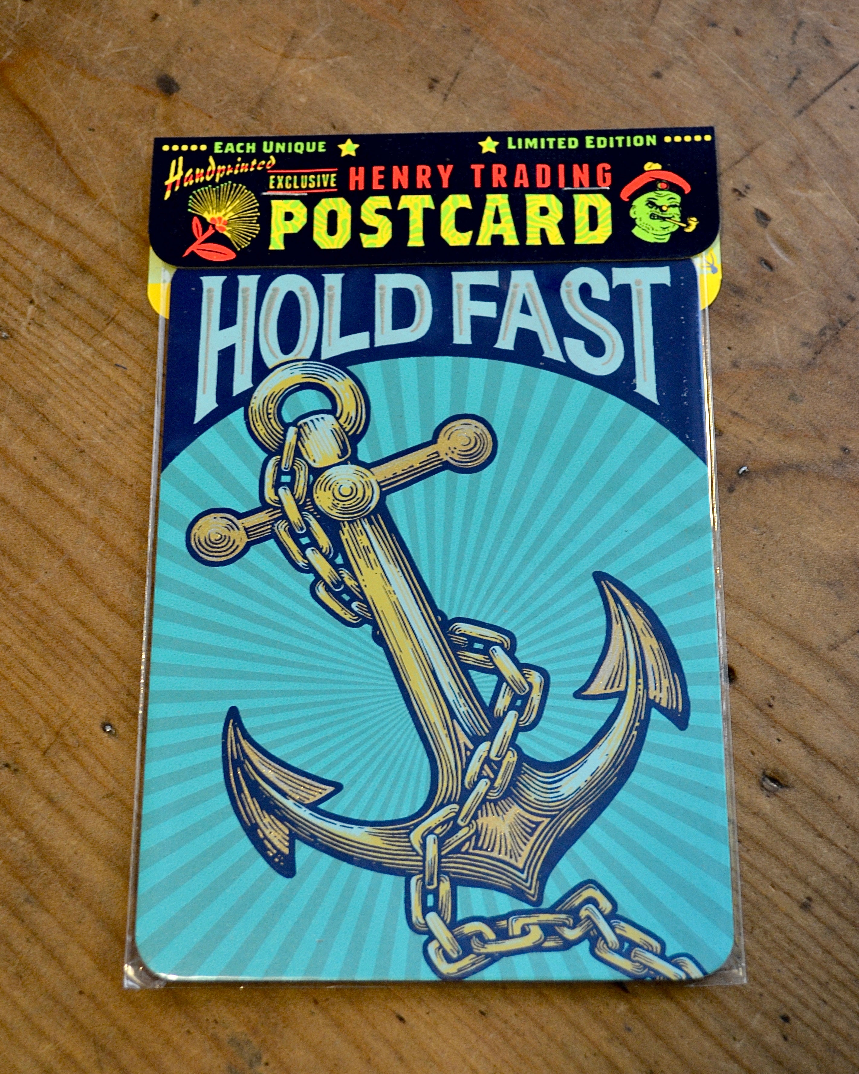 Henry Trading & Safran House Postcard - Hold Fast Anchor