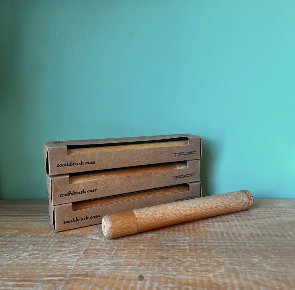Bamboo Toothbrush Case