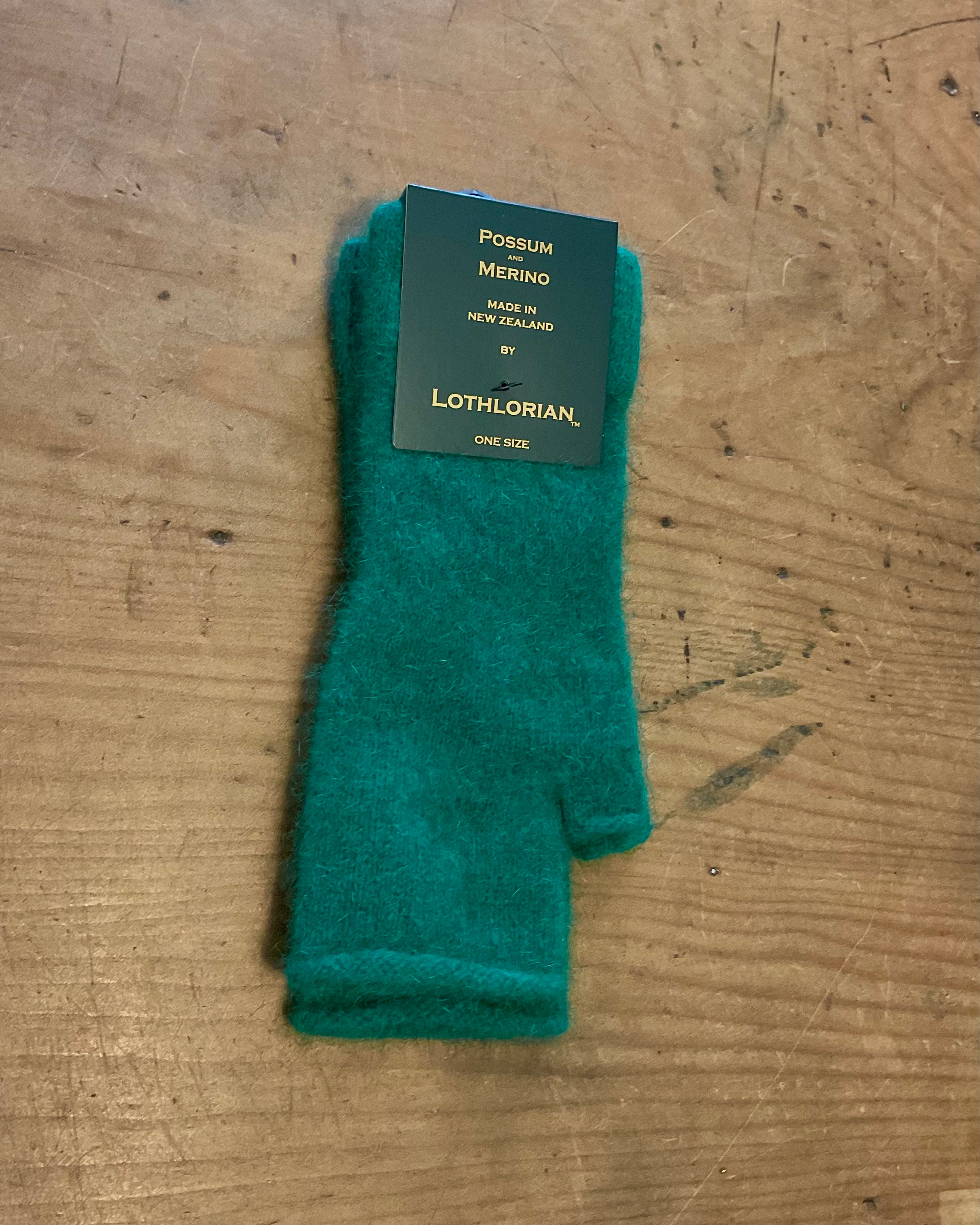 Possum and Merino Fingerless Mitts