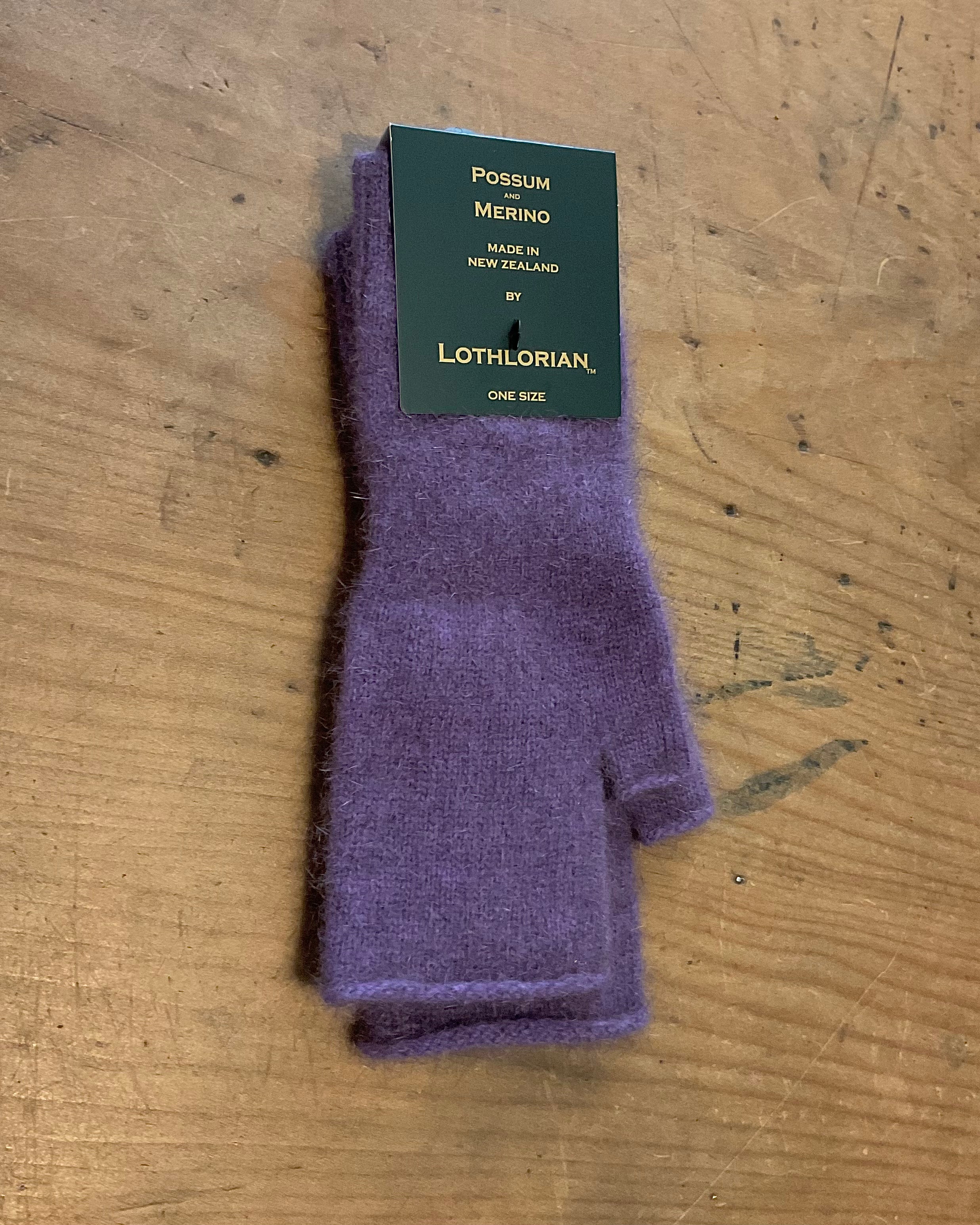 Possum and Merino Fingerless Mitts