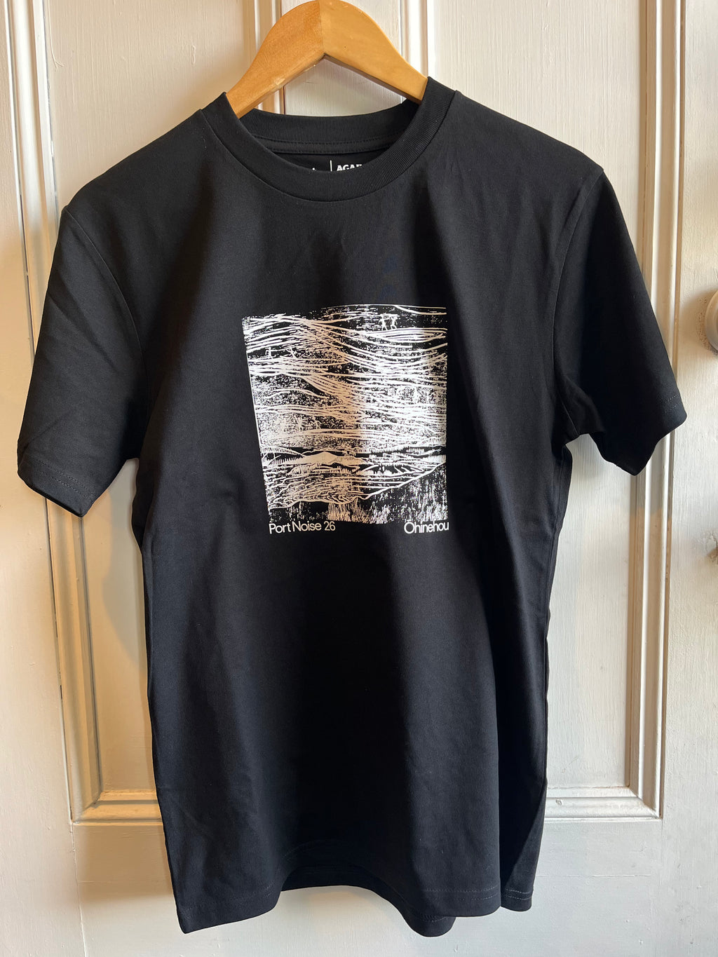 Port Noise 2026 T-Shirt black and white, artwork by Tjalling De Vries