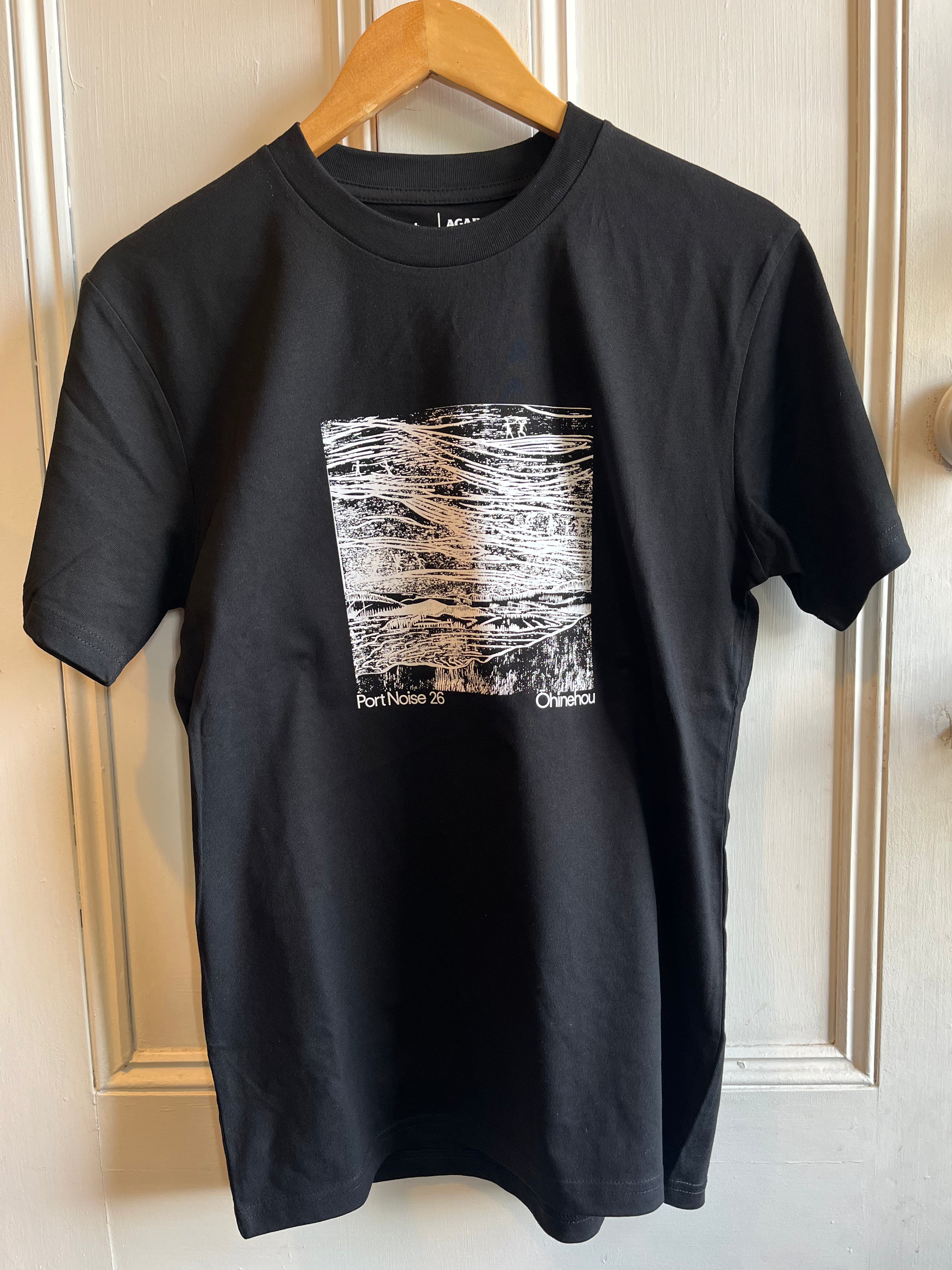 Port Noise 2026 T-Shirt black and white, artwork by Tjalling De Vries