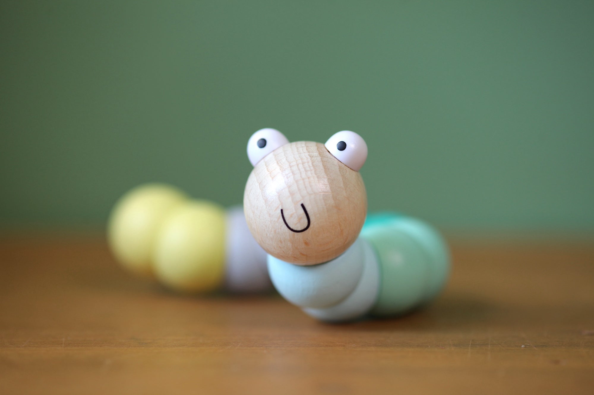 Wooden Wiggly Worm