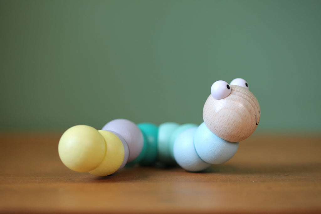 Wooden Wiggly Worm