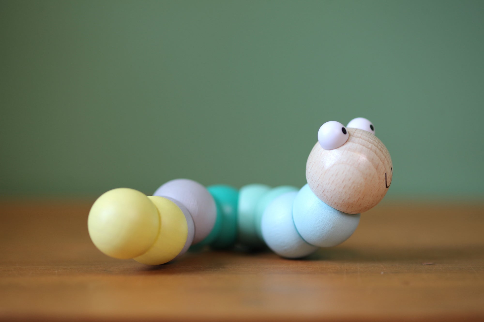 Wooden Wiggly Worm