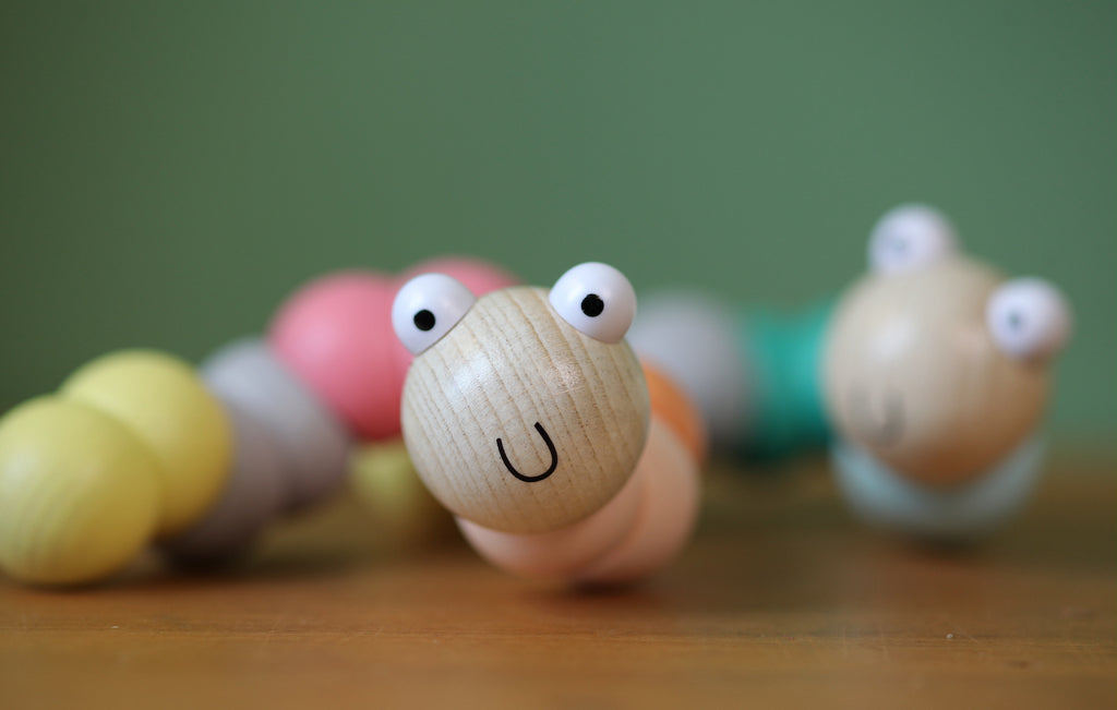 Wooden Wiggly Worm
