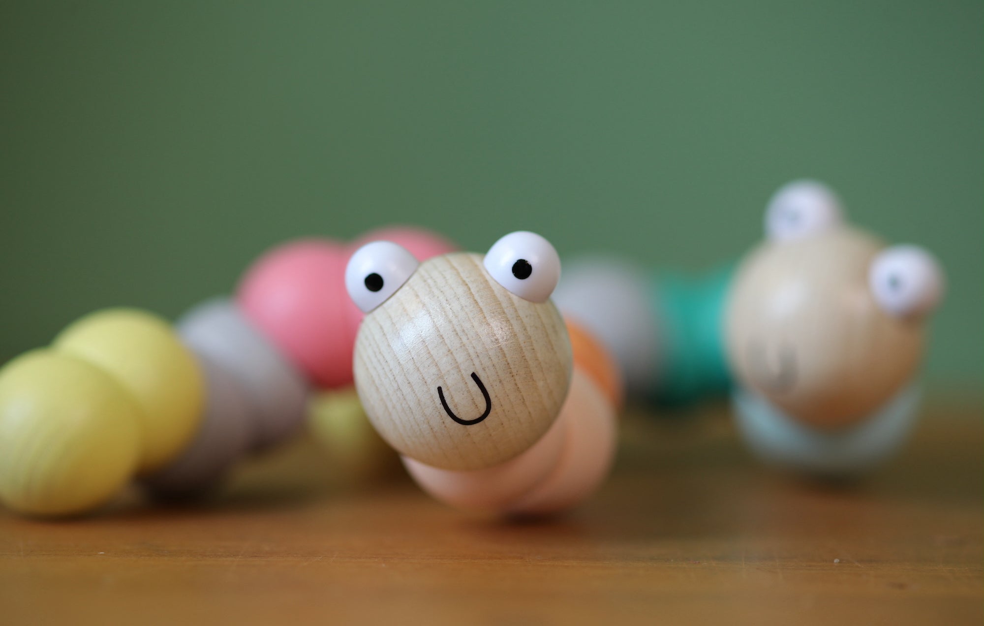Wooden Wiggly Worm