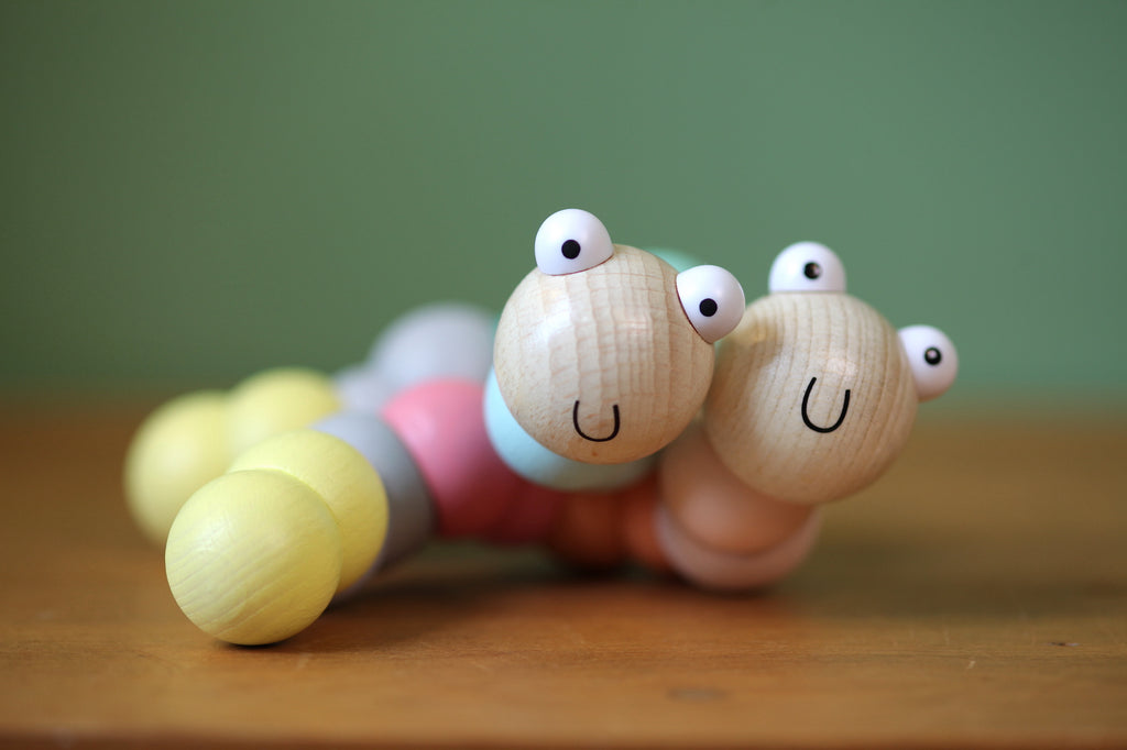 Wooden Wiggly Worm