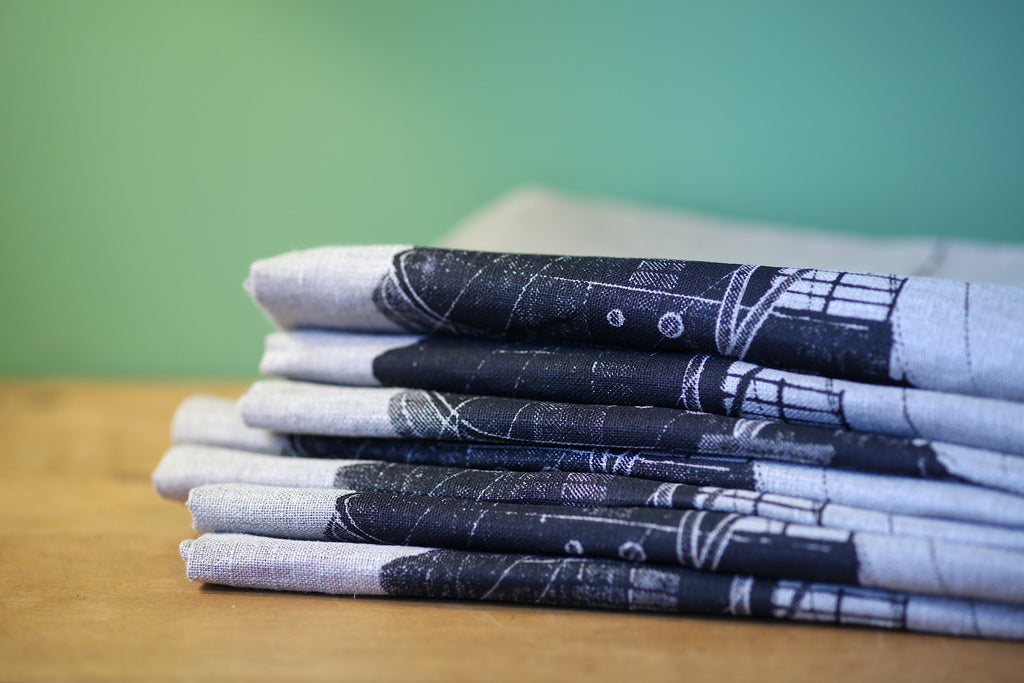 Lyttelton Tug Boat Linen Tea Towel - Crown & Feathers