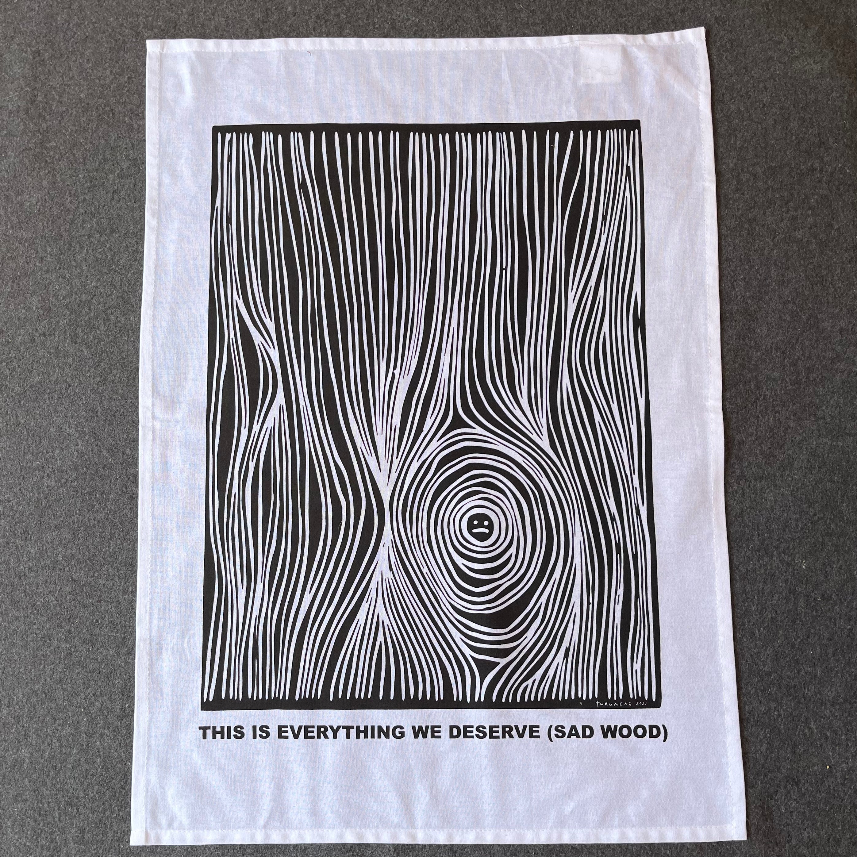 Turumeke Harrington Sad Wood Tea Towel